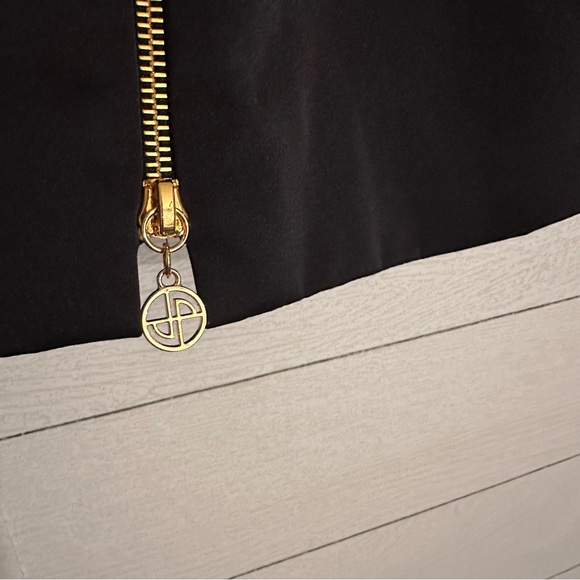 Patou Zip-up mini skirt in recycled satin - Picture 8 of 11